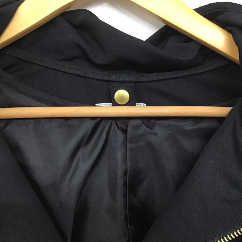 レプシィム LEPSIM ジャケット、上着 ジャンパー、ブルゾン ジップアップジャケットパーカー アウター L 無地 黒 / ブラック /  レディース USED 古着 中古 10145492