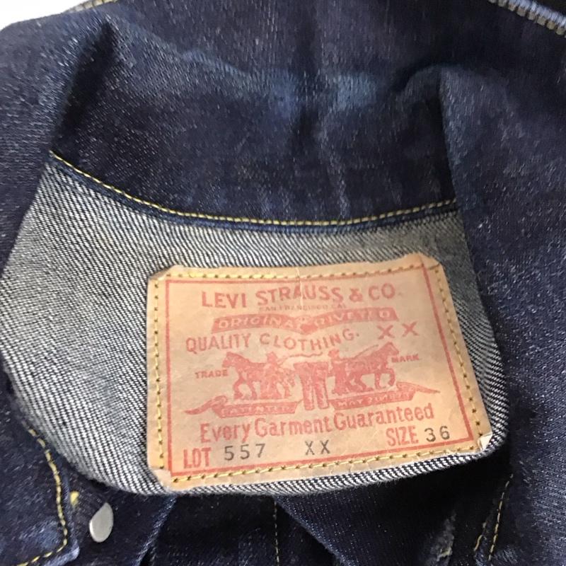 リーバイス Levi s ジャケット、上着 ジャケット、ブレザー 70557-XX デニムジャケット Gジャン 36 無地 インディゴ / インディゴ /  メンズ USED 古着 中古 10106673