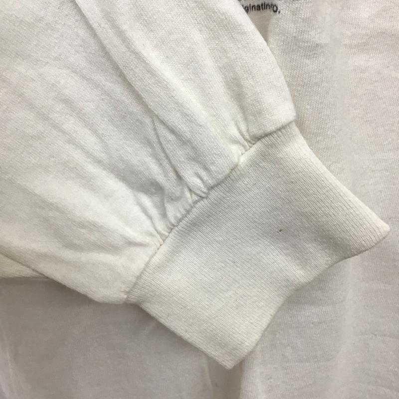 レジェンダ LEGENDA カットソー 長袖 長袖カットソー クルーネックカットソー ロングスリーブカットソー プリントTシャツ プリント 白 / ホワイト /  メンズ USED 古着 中古 10118301