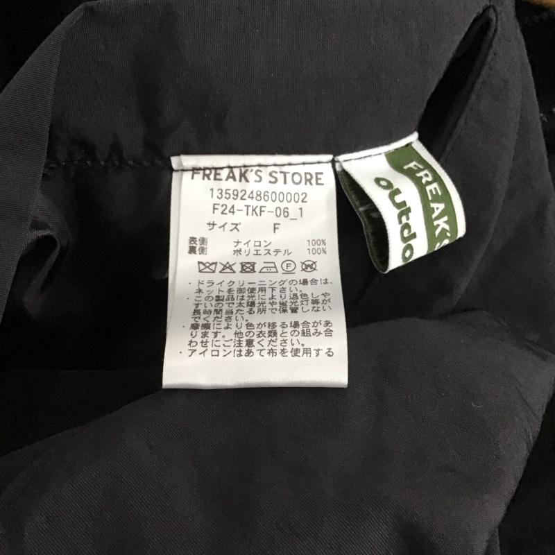 フリークスストア FREAK S STORE ジャケット、上着 ジャケット、ブレザー ジップアップジャケット ナイロンジャケット アウター 裏地フリース リバーシブル FREE ロゴ、文字 黒 / ブラック /  メンズ USED 古着 中古 10136833