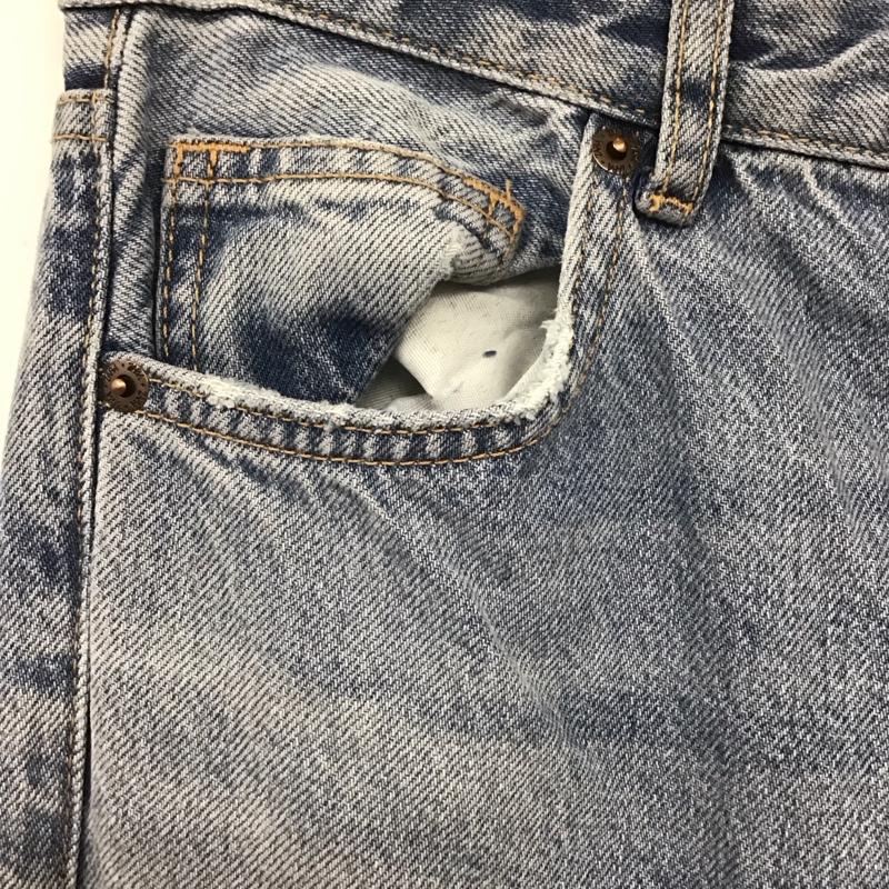 ザラ ZARA パンツ デニム、ジーンズ 36 無地 水色 / ライトブルー /  レディース USED 古着 中古 10140243