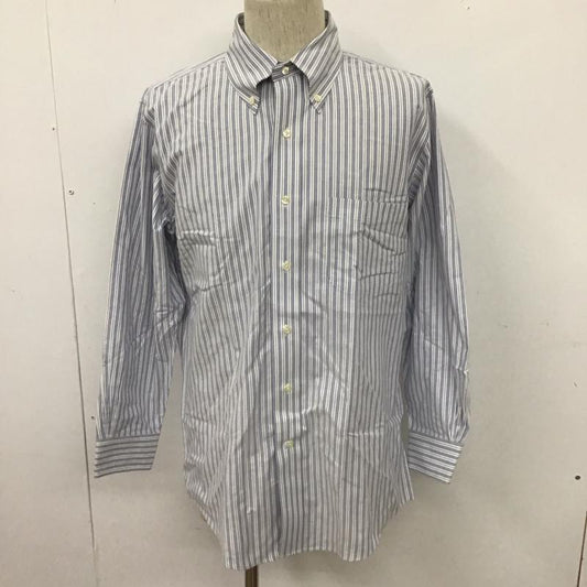 ブルックスブラザーズ BROOKS BROTHERS シャツ、ブラウス 長袖 長袖シャツ カジュアルシャツ カラーシャツ ストライプシャツ ストライプ 白 / ホワイト / X 水色 / ライトブルー /  メンズ USED 古着 中古 10111265