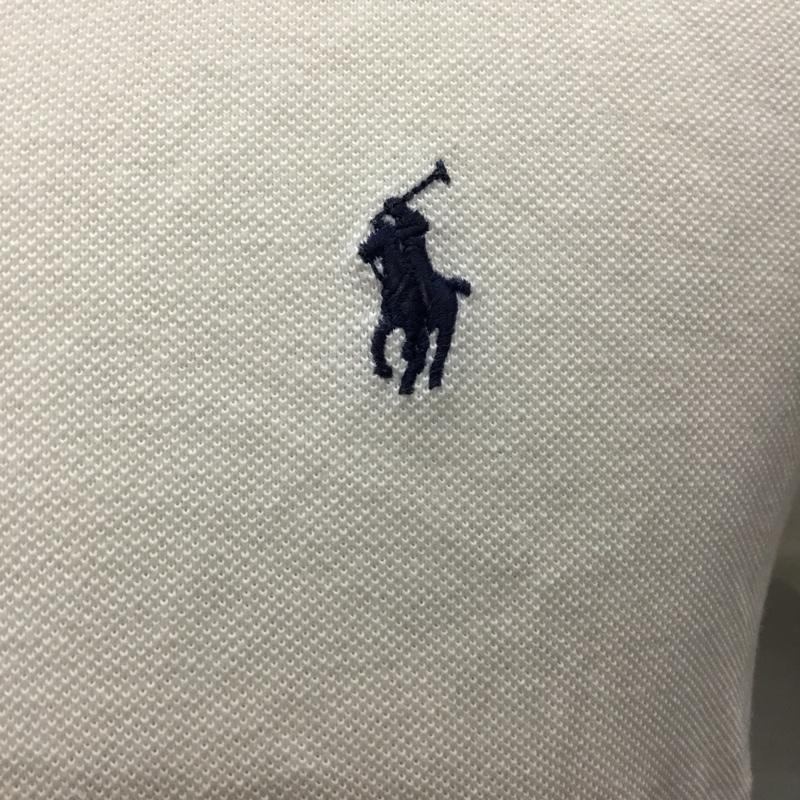 ポロラルフローレン POLO RALPH LAUREN ポロシャツ 半袖 半袖ポロシャツ カラーカットソー 半袖カットソー S ロゴ、文字 白 / ホワイト /  メンズ USED 古着 中古 10106598