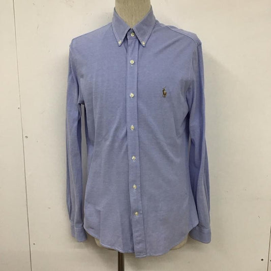 ラルフローレン RALPHLAUREN シャツ、ブラウス 長袖 長袖シャツ 無地シャツ カラーシャツ ボタンダウンシャツ M ロゴ、文字 水色 / ライトブルー /  メンズ USED 古着 中古 10128011