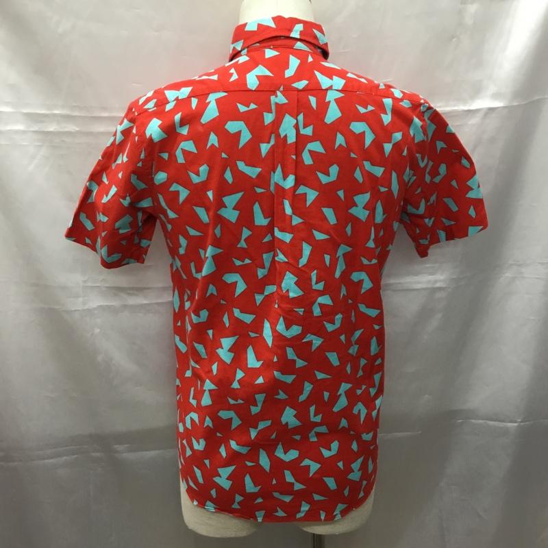 古着 USED シャツ、ブラウス 半袖 M 総柄 赤 / レッド /  メンズ USED 古着 中古 10108975