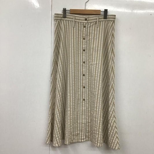 ザラ ZARA スカート ロングスカート フレアロングスカート ストライプスカート カジュアルスカート L ストライプ マルチカラー / マルチカラー /  レディース USED 古着 中古 10117676
