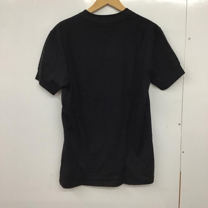 バーバリーブラックレーベル BURBERRY BLACK LABEL カットソー 半袖 半袖カットソー ヘンリーネックカットソー 3 ロゴ、文字 黒 / ブラック /  メンズ USED 古着 中古 10150626