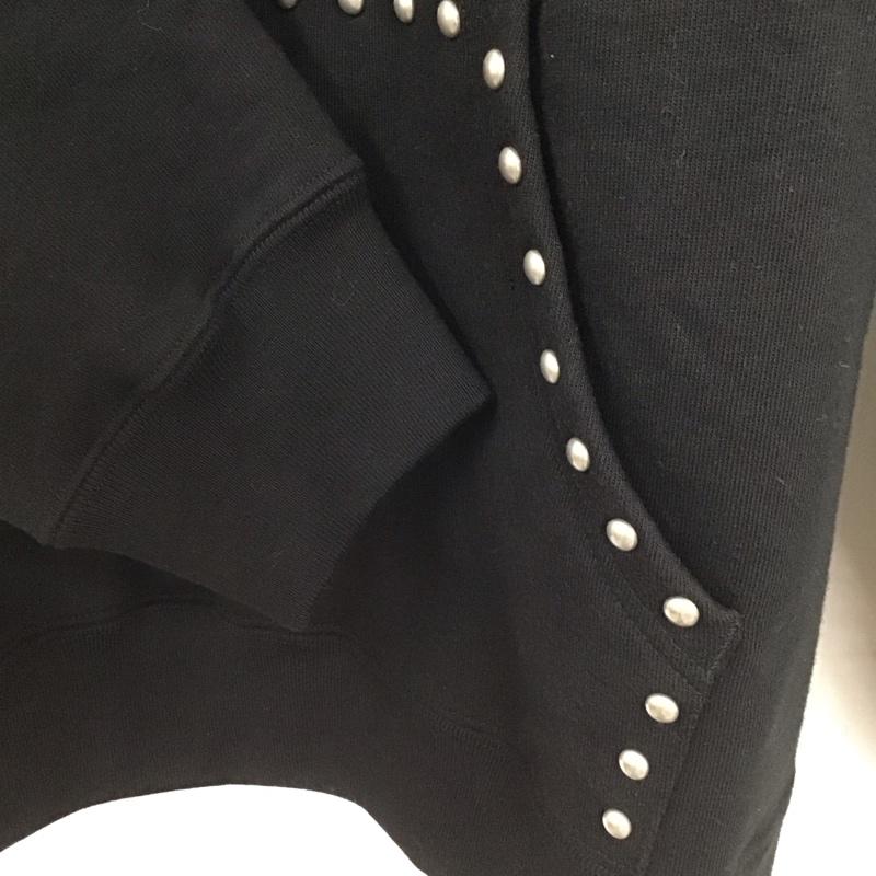 シュプリーム Supreme パーカー 長袖 18AW StuddedHoodedSweatshirt プルオーバーパーカー L ロゴ、文字 黒 / ブラック /  メンズ USED 古着 中古 10147555