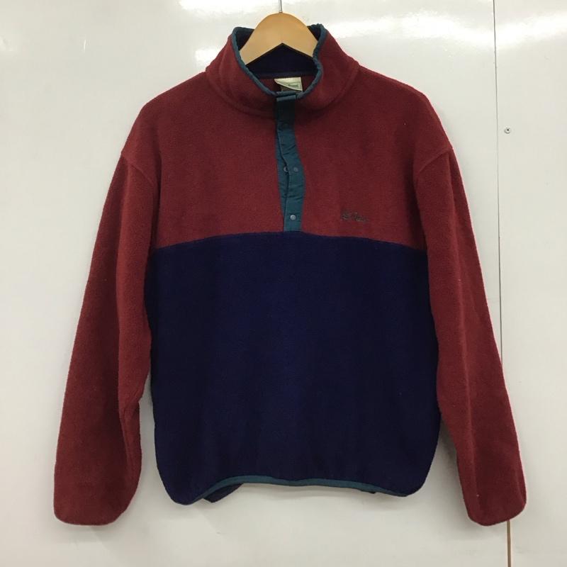エルエルビーン L.L.Bean ジャケット、上着 ジャンパー、ブルゾン フリース M 無地 紺 / ネイビー / X 赤 / レッド /  レディース USED 古着 中古 10147191