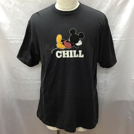 スタンダード カリフォルニア STANDARD CALIFORNIA Tシャツ 半袖 半袖カットソー プリントTシャツ クルーネックカットソー XL ロゴ、文字 黒 / ブラック /  メンズ USED 古着 中古 10113174