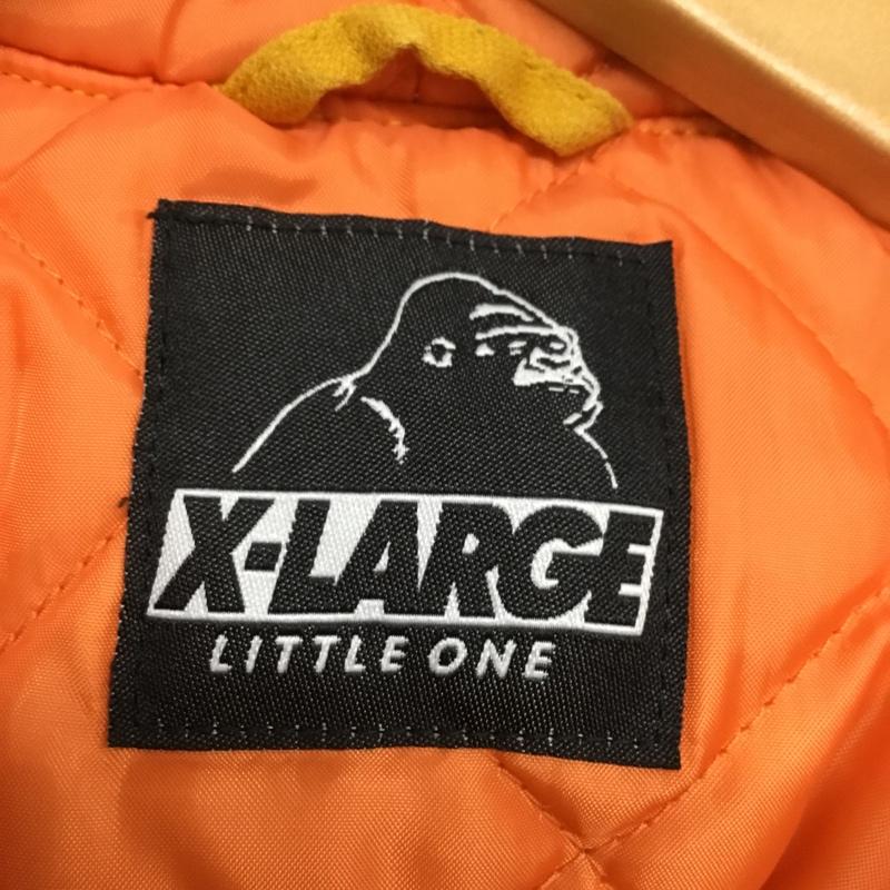 エクストララージ XLARGE ジャケット、上着 ジャンパー、ブルゾン ジップアップジャケット ジャンパー ジャケット カジュアルジャケット アウター 140cm ロゴ、文字 マスタード / マスタード /  ボーイズ USED 古着 中古 10116538