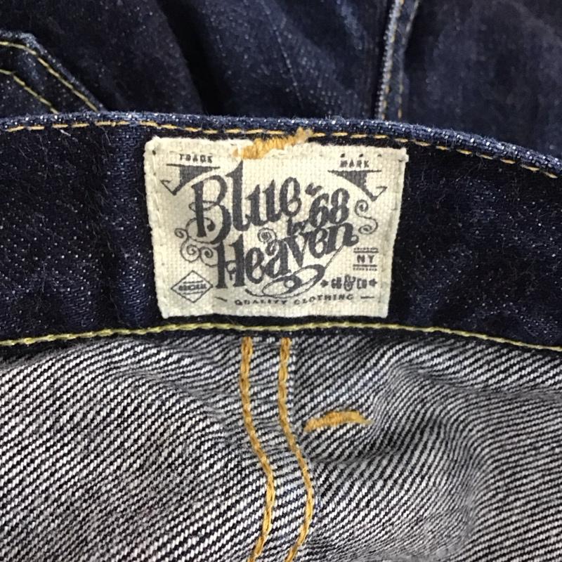 シックスティエイトアンドブラザーズ 68&brothers パンツ デニム、ジーンズ デニムパンツ ストレートパンツ ワイドパンツ カジュアルパンツ M 無地 インディゴ / インディゴ /  メンズ USED 古着 中古 10109303