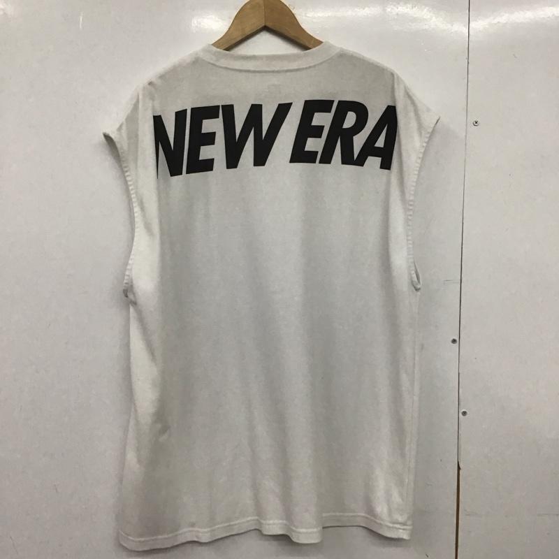 ニューエラ NEW ERA タンクトップ タンクトップ タンクトップ ノースリーブカットソー クルーネック XL ロゴ、文字 白 / ホワイト /  メンズ USED 古着 中古 10148328