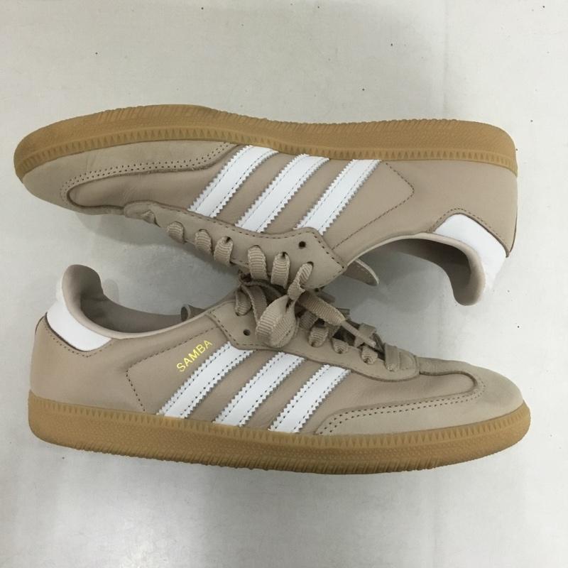 アディダス adidas スニーカー スニーカー IE6523 SAMBA OG W 24cm 24.0cm ロゴ、文字 ベージュ / ベージュ /  レディース USED 古着 中古 10141604