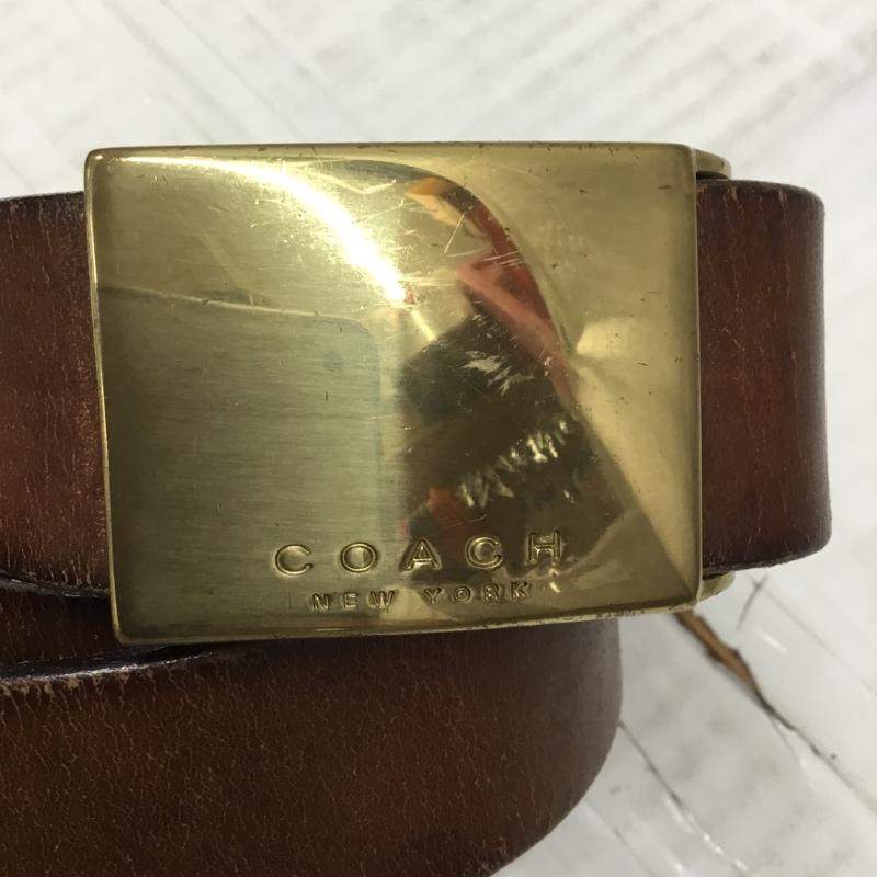 コーチ COACH ベルト・バックル ベルト ロゴ、文字 茶 / ブラウン /  メンズ USED 古着 中古 10111819