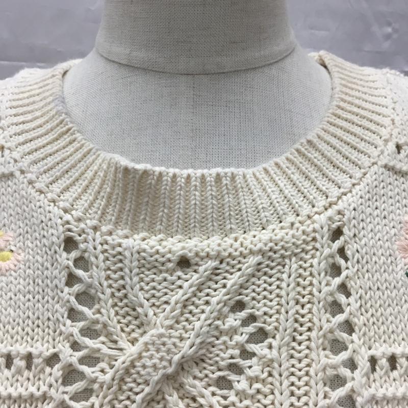 ザラ ZARA ベスト ベスト ニットベスト プルオーバー M 花柄 マルチカラー / マルチカラー /  レディース USED 古着 中古 10115796