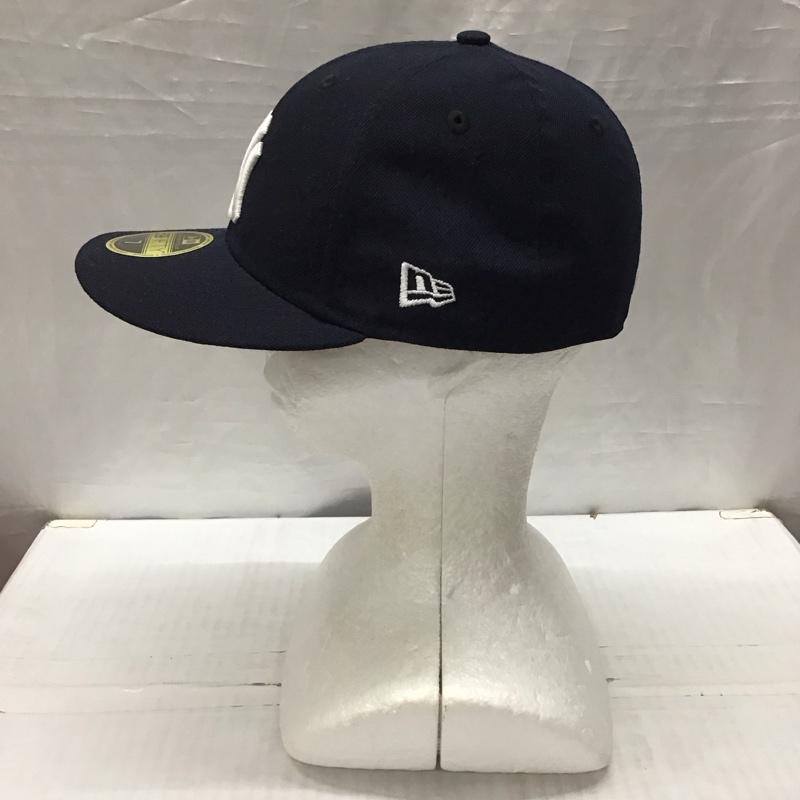 ニューエラ NEW ERA 帽子 キャップ 59FIFTY NY MLB ニューヨーク ヤンキース ロゴ、文字 紺 / ネイビー /  メンズ USED 古着 中古 10120896