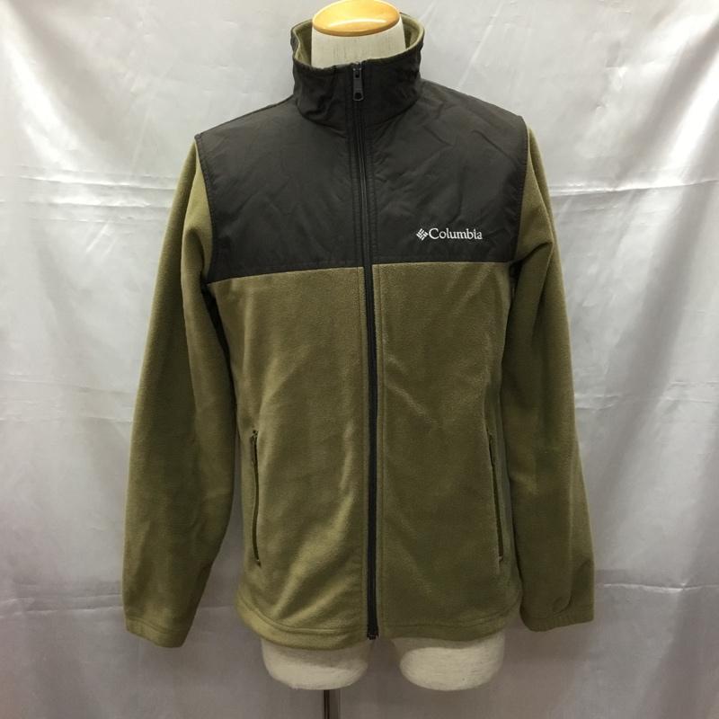 コロンビア Columbia ジャケット、上着 ジャンパー、ブルゾン フリース S ロゴ、文字 カーキ / カーキ /  メンズ USED 古着 中古 10108857