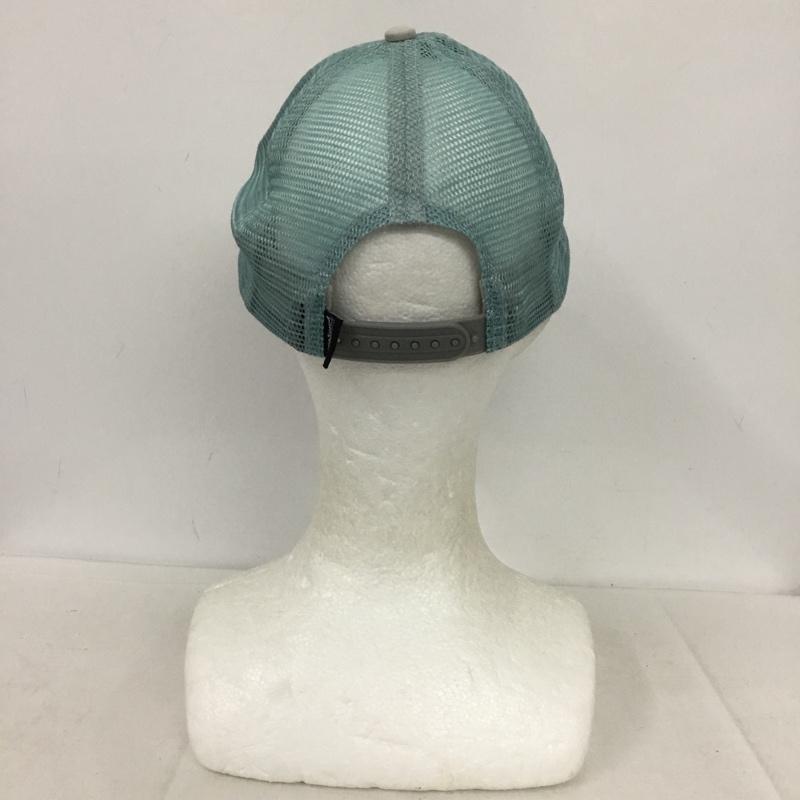パタゴニア patagonia 帽子 キャップ メッシュキャップ ロゴ、文字 灰 / グレー / X 水色 / ライトブルー /  メンズ USED 古着 中古 10137891