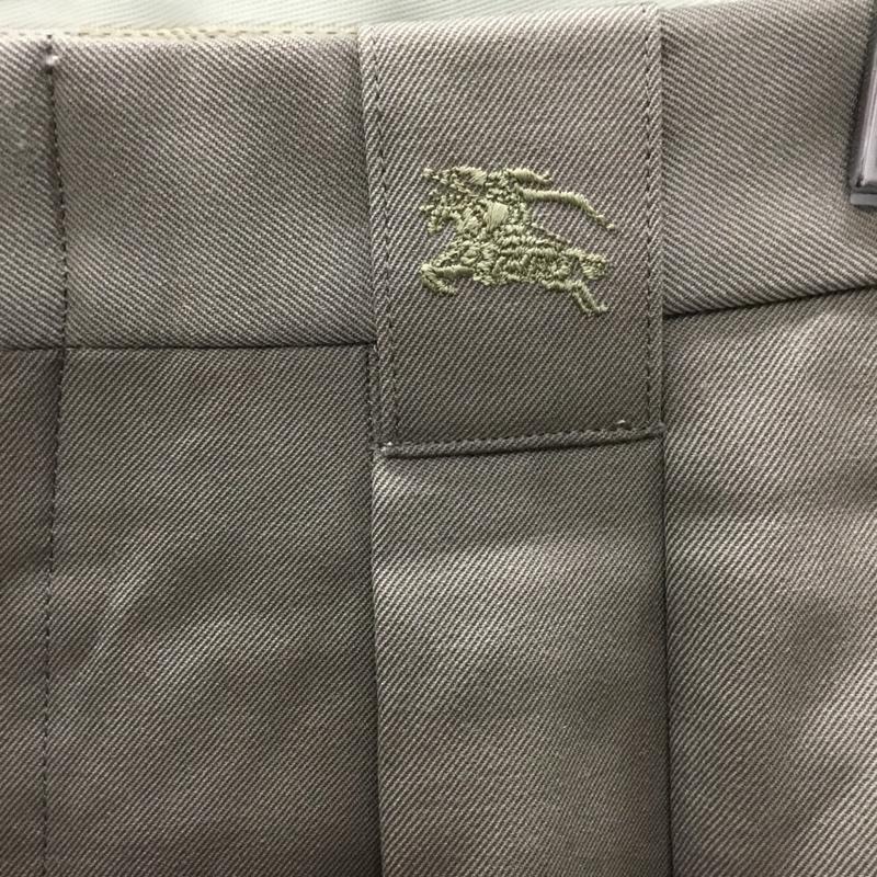 バーバリーズ BURBERRYS パンツ スラックス スラックスパンツ ワイドパンツ カジュアルパンツ 無地 ダークブラウン / ダークブラウン /  メンズ USED 古着 中古 10119418