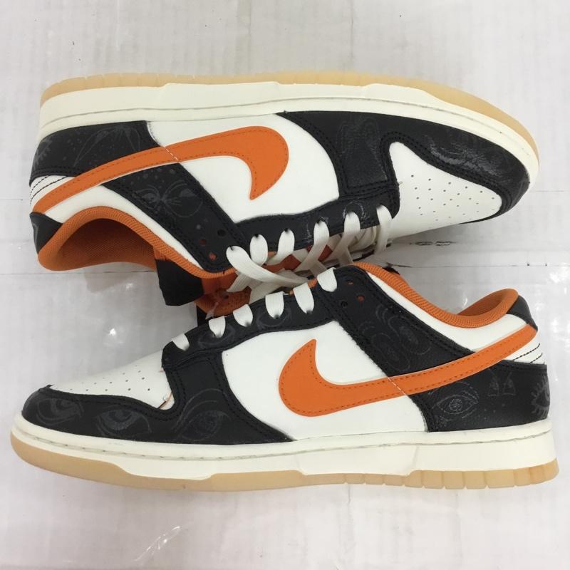 ナイキ NIKE スニーカー スニーカー DD3357-100 DUNK LOW RETRO PREMIUM 26cm 箱有 26.0cm ロゴ、文字 白 / ホワイト / X 黒 / ブラック / X 橙 / オレンジ /  メンズ USED 古着 中古 10124199