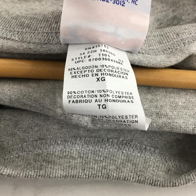 チャンピオン Champion Tシャツ 半袖 半袖カットソー 無地Tシャツ クルーネックカットソー XL 無地 灰 / グレー /  メンズ USED 古着 中古 10134796