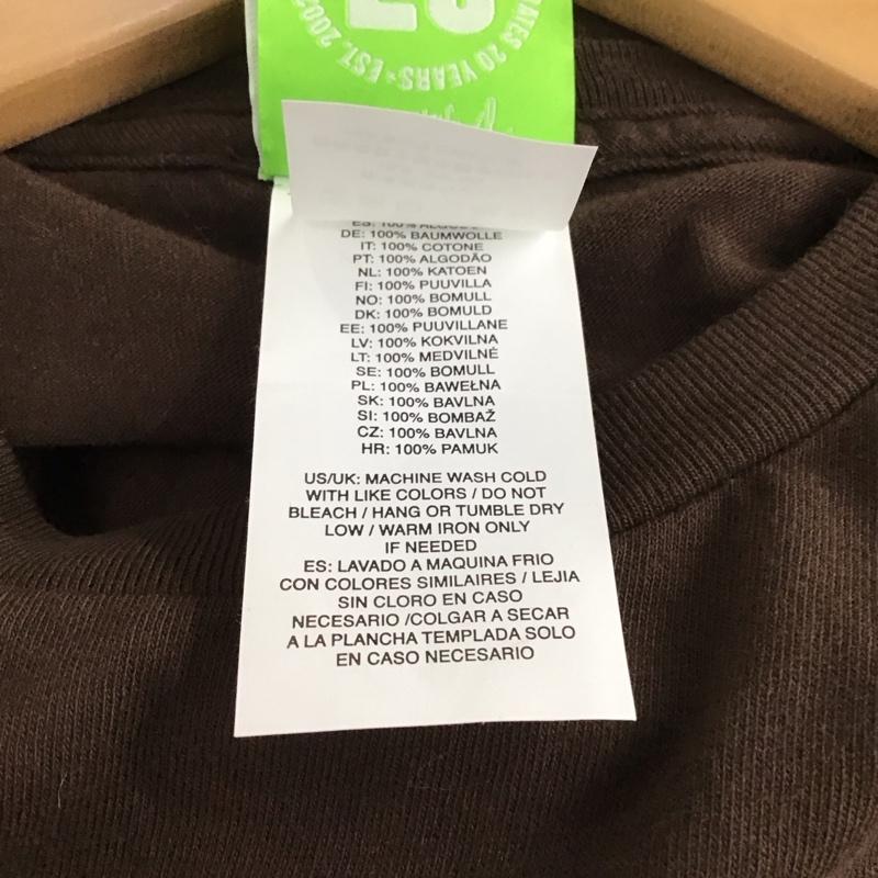 ハフ HUF Tシャツ 半袖 半袖カットソー プリントTシャツ クルーネックカットソー M プリント 茶 / ブラウン /  メンズ USED 古着 中古 10132270