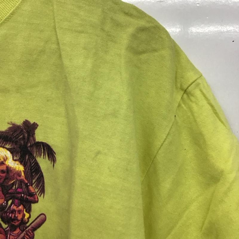 エロスティカ EROSTiKA Tシャツ 半袖 クルーネック XL プリント 黄 / イエロー /  メンズ USED 古着 中古 10123370