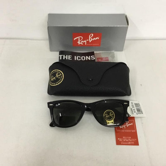 レイバン Ray-Ban めがね・サングラス サングラス RB2140-F WAYFARER カラーレンズ ケース付き ロゴ、文字 黒 / ブラック /  メンズ USED 古着 中古 10129411