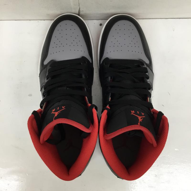ナイキ NIKE スニーカー スニーカー DQ8426 006 Air Jordan 1 Mid Black Cement Grey 27.5cm ロゴ、文字 黒 / ブラック / X 灰 / グレー /  メンズ USED 古着 中古 10134403