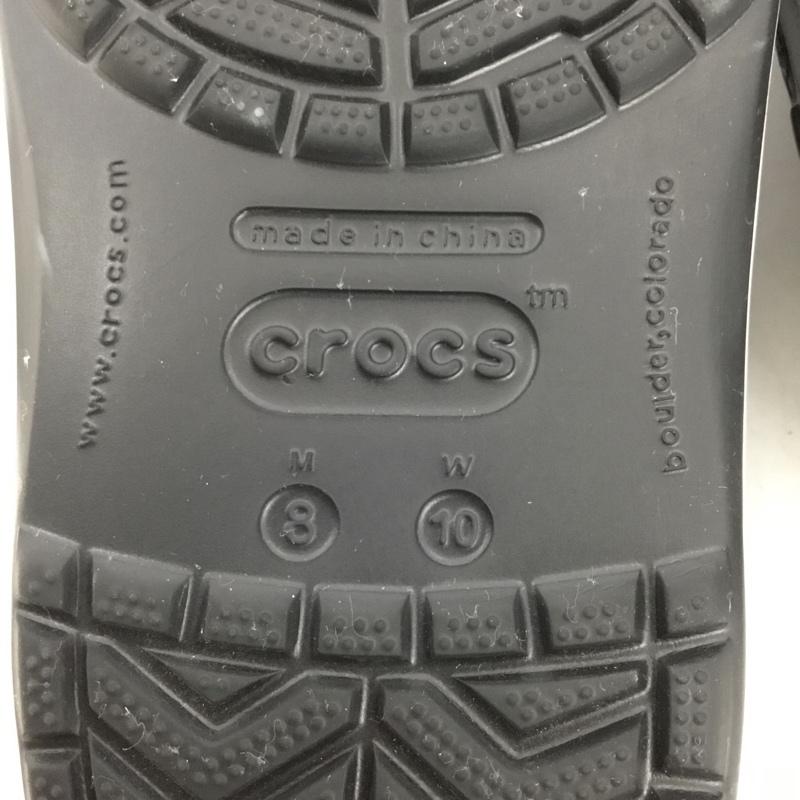 クロックス crocs サンダル サンダル クロックバンド M8 ロゴ、文字 黒 / ブラック /  メンズ USED 古着 中古 10149226