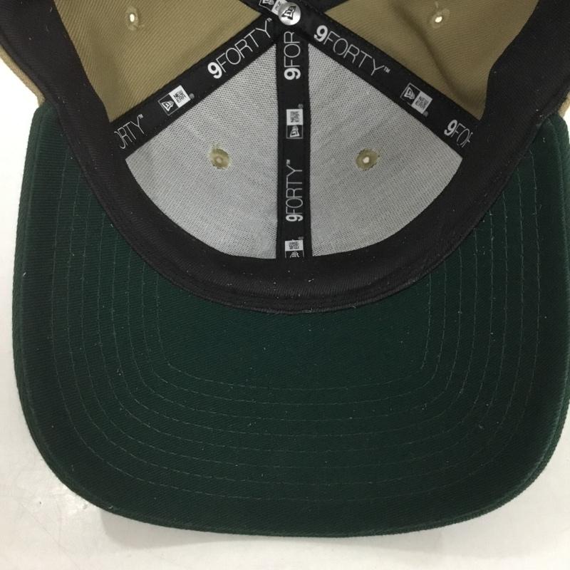 ニューエラ NEW ERA 帽子 キャップ 9FORTY 2トーン NY ロゴ、文字 ベージュ / ベージュ / X 緑 / グリーン /  メンズ USED 古着 中古 10133292