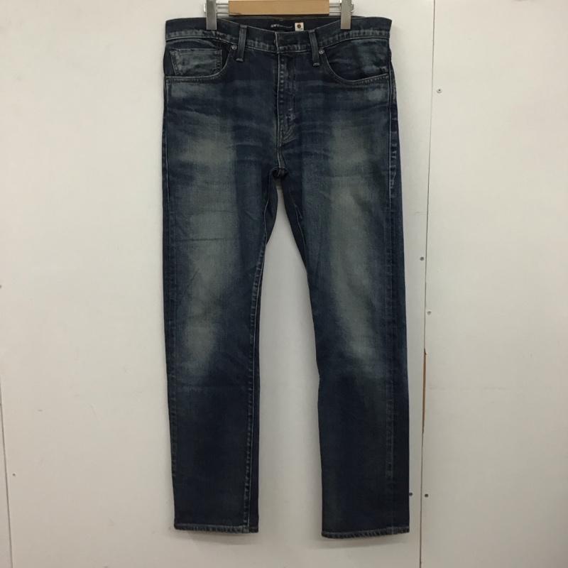リーバイストラウスアンドコー Levi Strauss & co. パンツ デニム、ジーンズ デニムパンツ ワイドパンツ カジュアルパンツ ストレッチパンツ 34インチ 無地 インディゴ / インディゴ /  メンズ USED 古着 中古 10148288