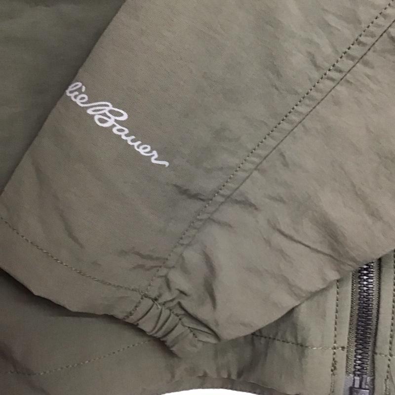 エディーバウアー Eddie Bauer ジャケット、上着 ジャケット、ブレザー ジップアップジャケット ナイロンジャケット アウター M 無地 カーキ / カーキ /  レディース USED 古着 中古 10142517