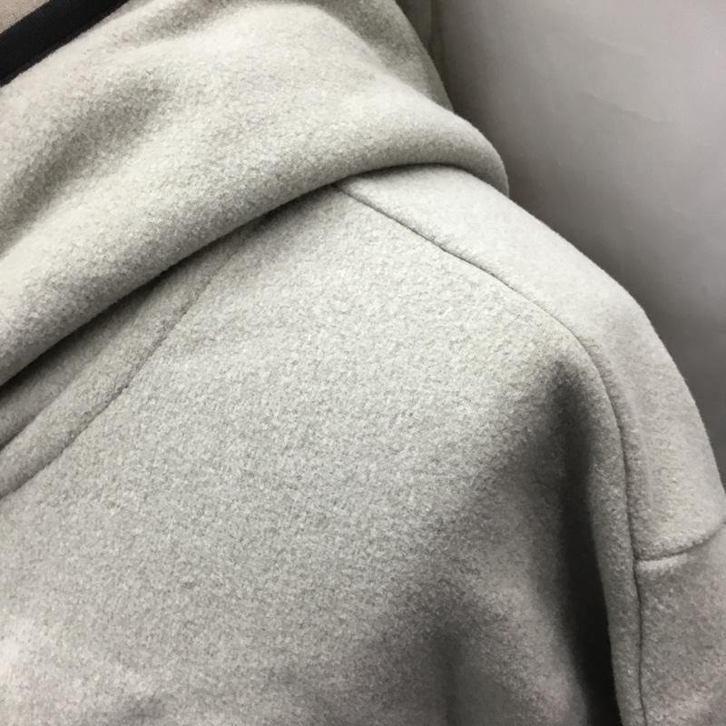 ナイキ NIKE パーカー 長袖 ジップパーカー XXL 無地 灰 / グレー /  メンズ USED 古着 中古 10121704