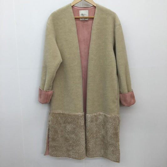 ザラベーシック ZARA BASIC コート コート一般 ボアコート XS 無地 ベージュ / ベージュ /  レディース USED 古着 中古 10137467