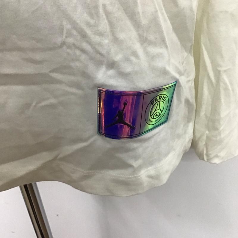 エアジョーダン AIR JORDAN カットソー 長袖 cz0794-100 PSGLSTシャツ 長袖カットソー クルーネック プリントTシャツ XXL プリント 白 / ホワイト /  メンズ USED 古着 中古 10127095