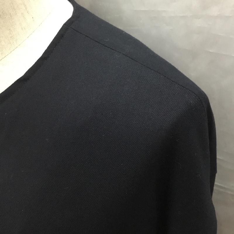 ノーアイディ NO ID. ジャケット、上着 ジャケット、ブレザー 447006-488b ストレッチbigシングルライダースジャケット ジップアップジャケット 1 無地 紺 / ネイビー /  メンズ USED 古着 中古 10120677