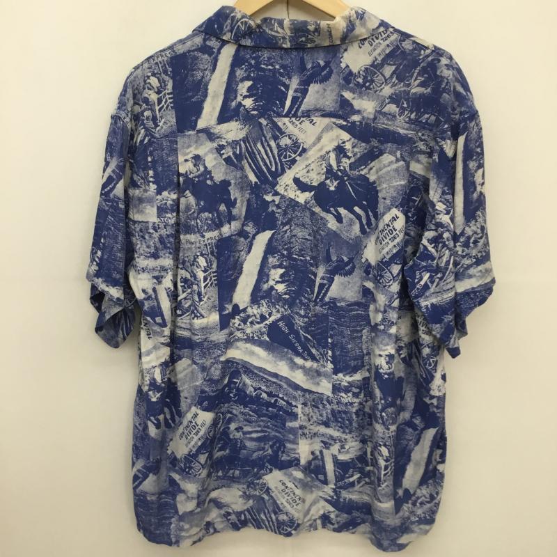 サンサーフ SUN SURF シャツ、ブラウス 半袖 411-M31203 SUN SURF 半袖 総柄 シャツ スペシャルエディション 総柄 青 / ブルー / X 白 / ホワイト /  メンズ USED 古着 中古 10129788