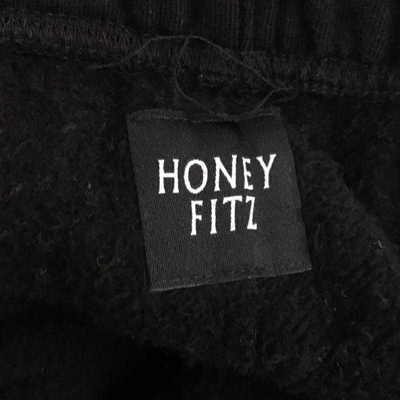 ハニーフィッツ honey fitz ボトムス ボトムス スウェットパンツ カジュアルパンツ ジャージ ワイドパンツ L 無地 黒 / ブラック /  メンズ USED 古着 中古 10110204