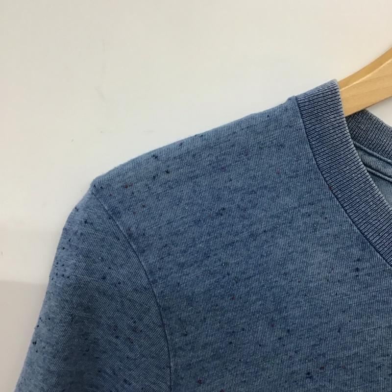デンハム DENHAM Tシャツ 半袖 半袖Tシャツ プリントTシャツ クルーネックカットソー S 無地 青 / ブルー /  メンズ USED 古着 中古 10133232