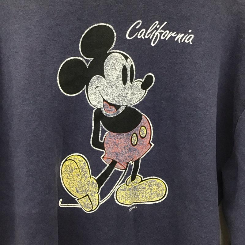 ベルバシーン Velva Sheen トレーナー 長袖 長袖トレーナー スウェット クルーネック プルオーバー 90s L プリント 紺 / ネイビー /  メンズ USED 古着 中古 10150657