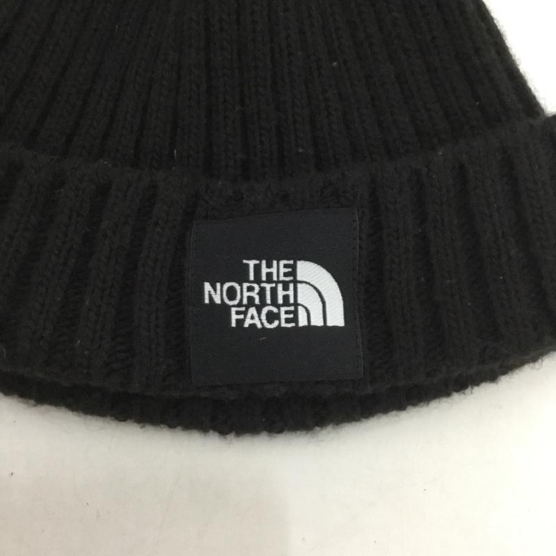 ザノースフェイス THE NORTH FACE 帽子 ニット帽 ビーニー ロゴ、文字 黒 / ブラック /  メンズ USED 古着 中古 10137915