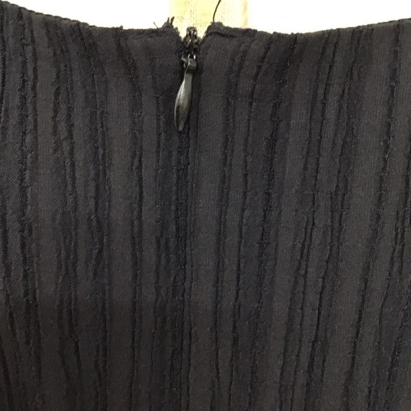 ジュノア JUNOAH ワンピース ロングスカート 長袖 Vネック XL 無地 黒 / ブラック /  レディース USED 古着 中古 10115495