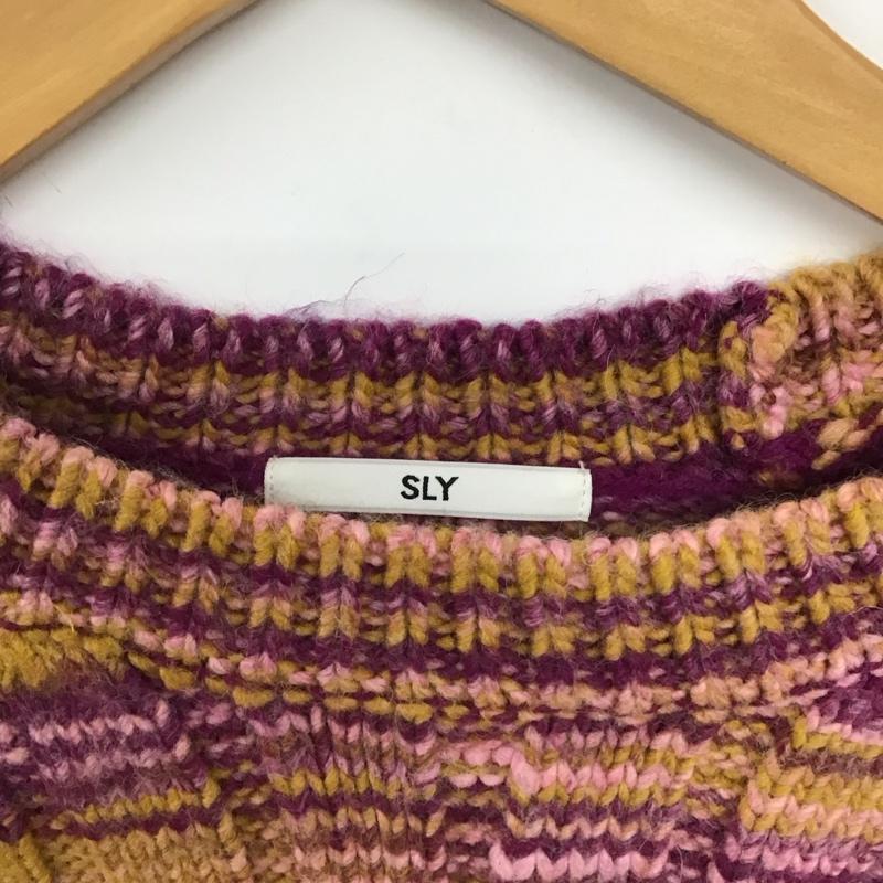 スライ SLY ニット、セーター 長袖 030FAZ70-2980 グラデーション ミドルゲージ トップス ニット FREE  マルチカラー / マルチカラー /  レディース USED 古着 中古 10147238