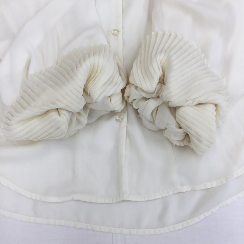 ミスティウーマン mysty woman シャツ、ブラウス 長袖 MW760134AL FREE 無地 アイボリー / アイボリー /  レディース USED 古着 中古 10141328