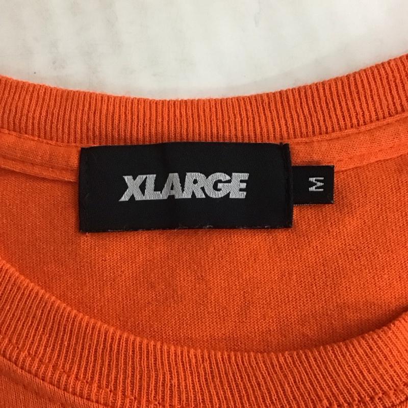 エクストララージ XLARGE Tシャツ 半袖 101208011009 バックプリント M ロゴ、文字 橙 / オレンジ /  メンズ USED 古着 中古 10119830