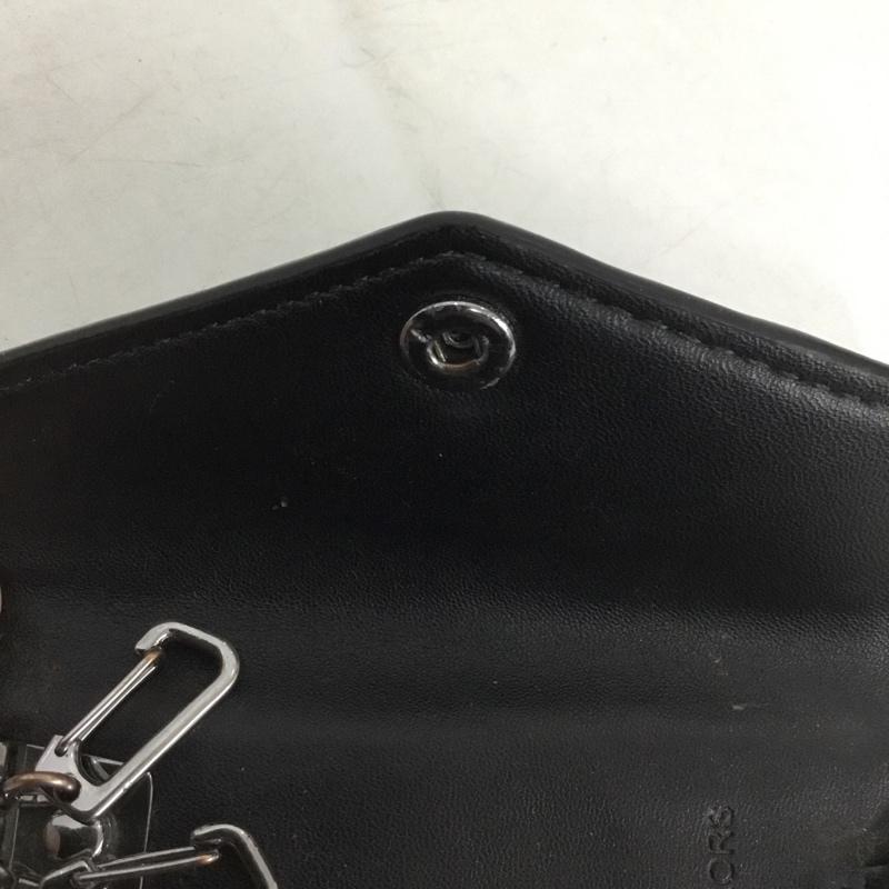 マイケルコース MICHAEL KORS キーケース キーケース MKシグネチャー COOPER ロゴ 総柄 黒 / ブラック /  メンズ USED 古着 中古 10142181