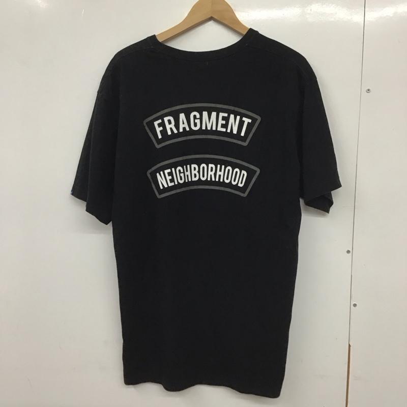 ネイバーフッド NEIGHBORHOOD Tシャツ 半袖 半袖カットソー プリントTシャツ クルーネックカットソー fragment 4 プリント 黒 / ブラック /  メンズ USED 古着 中古 10132679