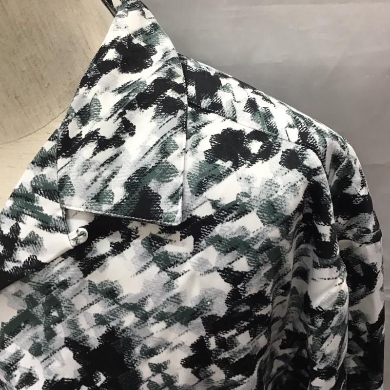 ハレ HARE シャツ、ブラウス 長袖 長袖シャツ カラーシャツ ポケットシャツ 長袖カットソー プリントシャツ L プリント マルチカラー / マルチカラー /  メンズ USED 古着 中古 10118394